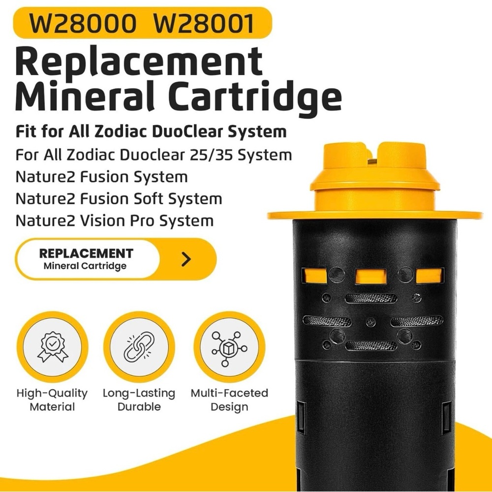 Replace For Zodiac Nature2 Duoclear Fusion Mineral Cartridge W28000 W28001 35000 - Picture 2 of 14